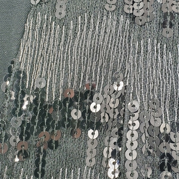 Frederick's of Hollywood black lace up sequined corset Large - Picture 5 of 15